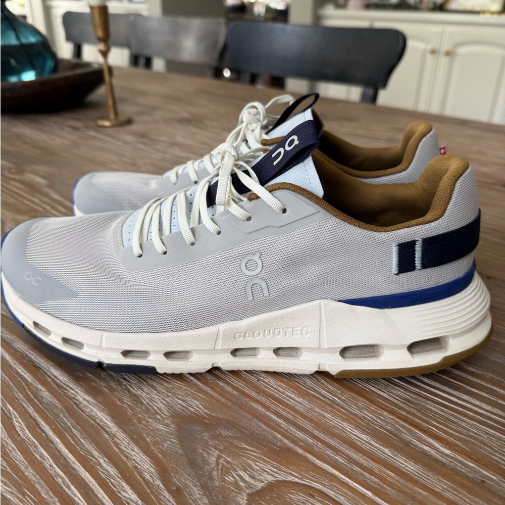 On Running Men's White and Blue CloudNova Form 2